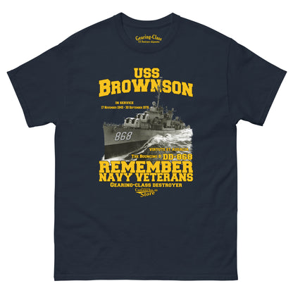 USS Brownson DD-868 Shipmates tee,