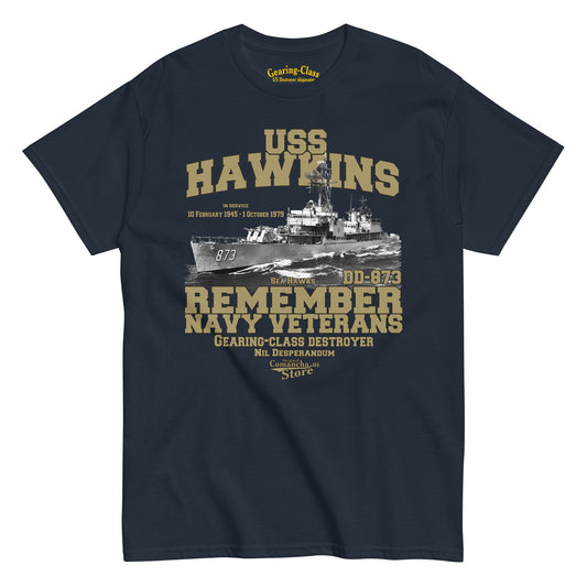 USS Hawkins DD-873 t-shirt