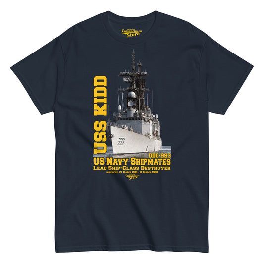 USS Kidd DDG-993 t-shirt,