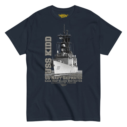 USS Kidd DDG-993 Destroyer tee