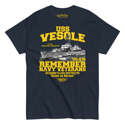 USS Vesole DD-878 Destroyer T-shirt,