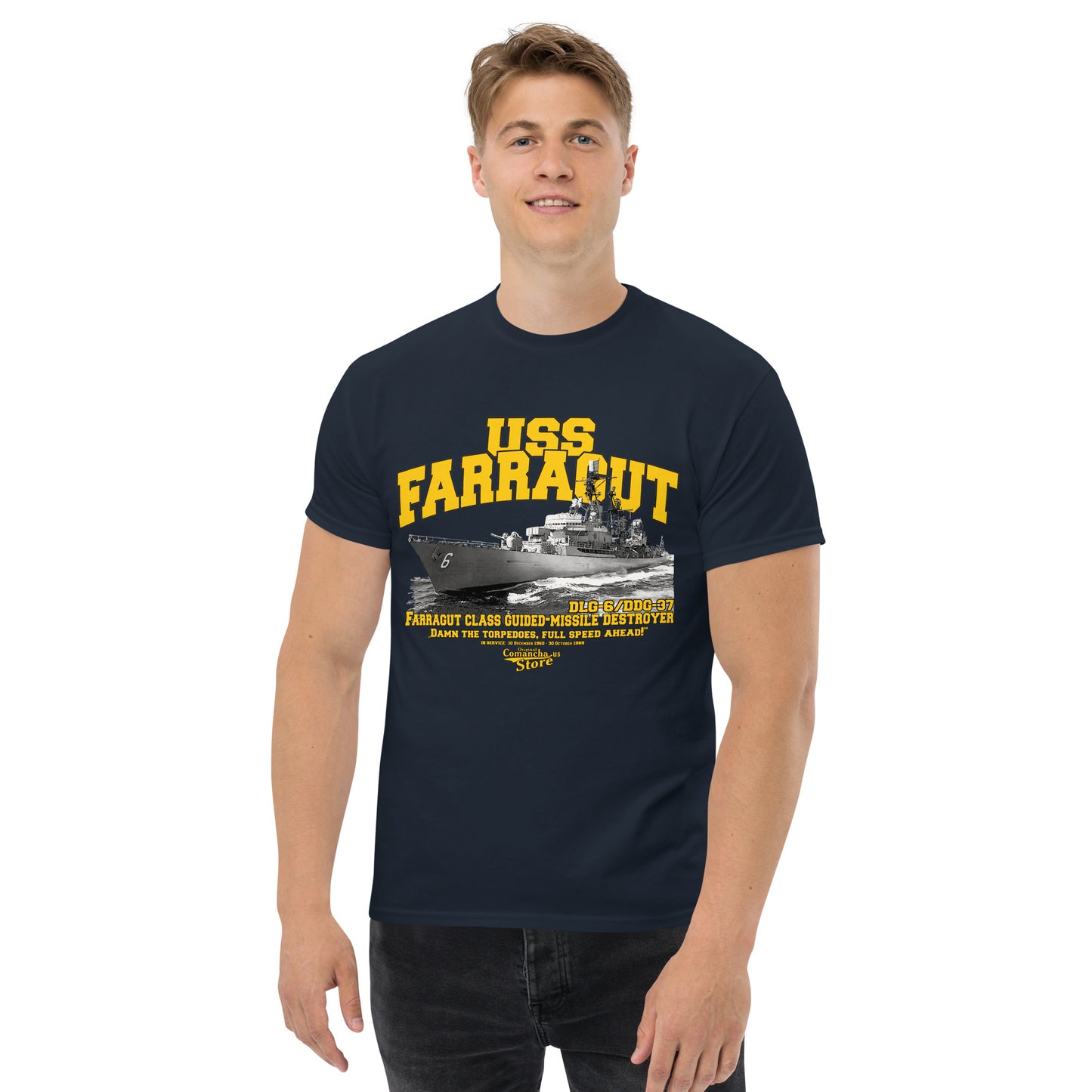 USS Farragut DLG-6/DDG-37 shipmates tee,