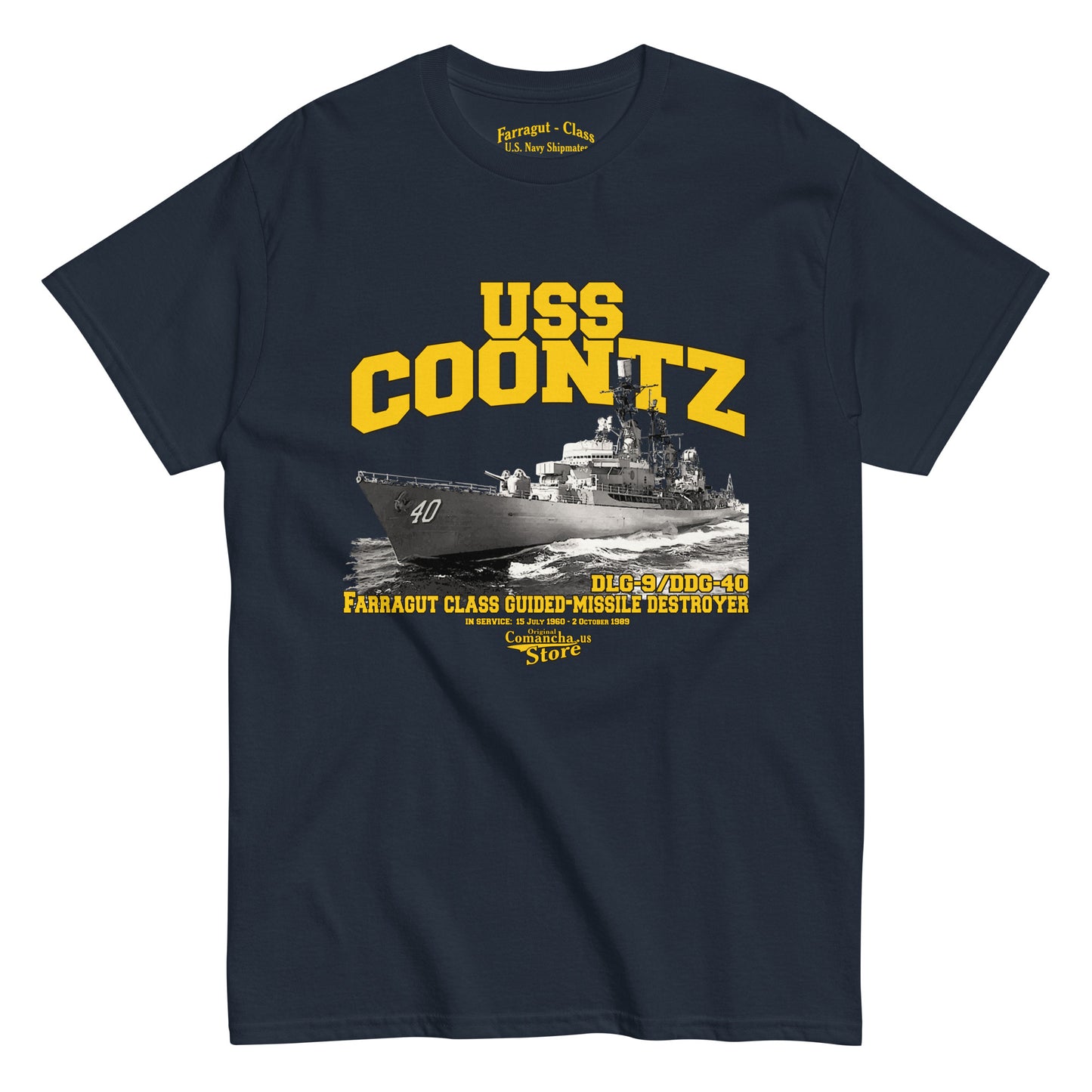 USS Coontz DLG-9/DDG-40 t-shirt,