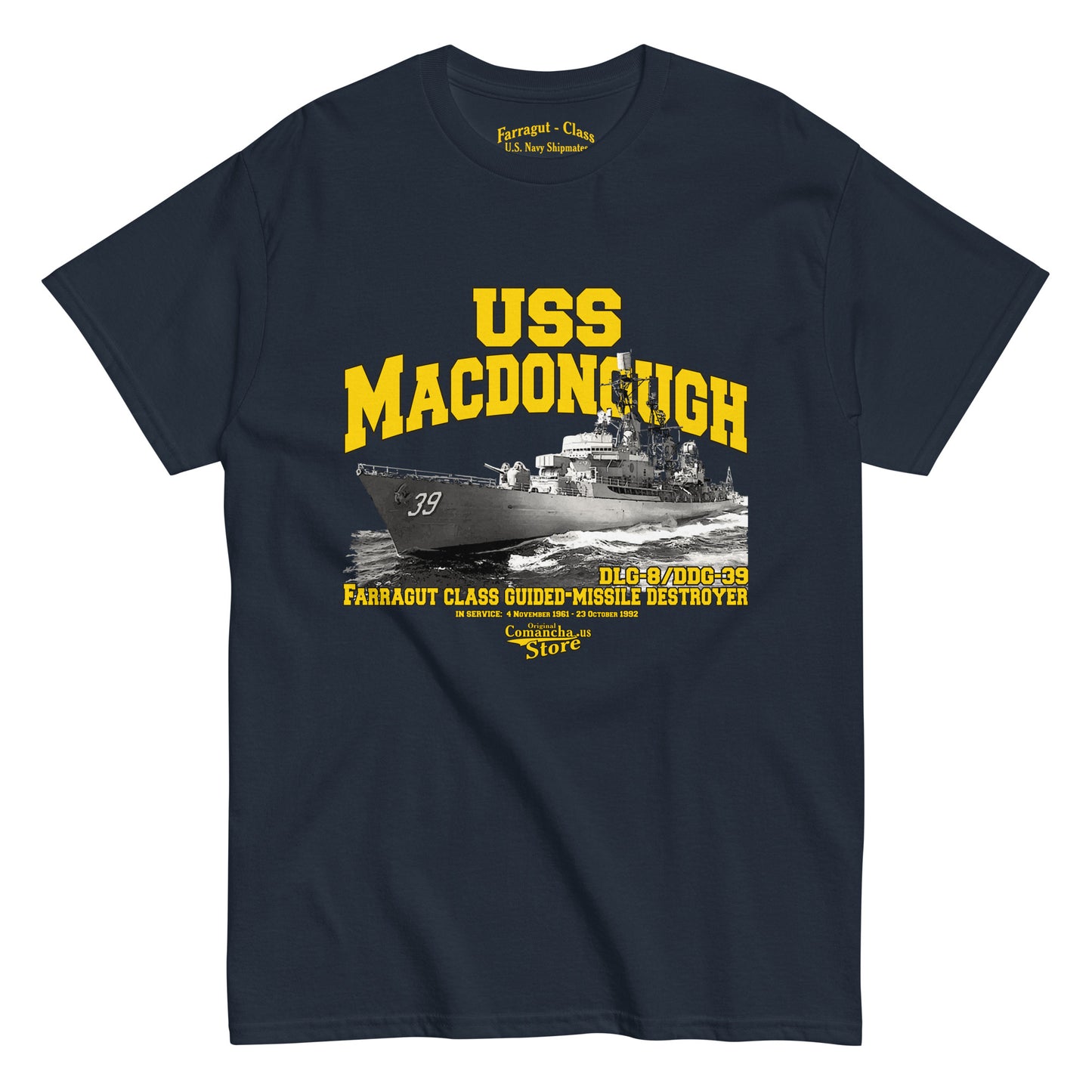 USS Macdonough DLG-8/DDG-39 t-shirt,