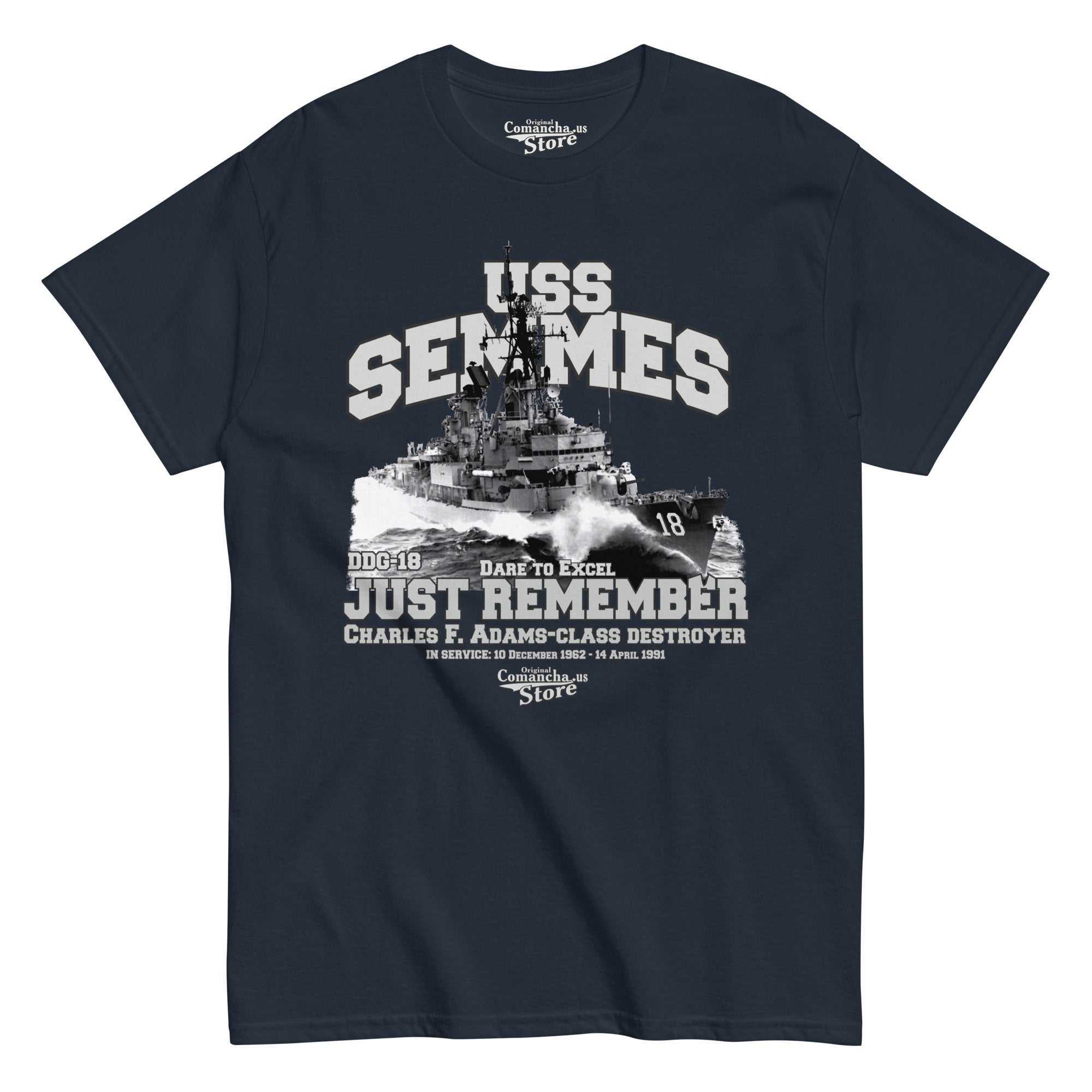 USS Semmes DDG-18 Shipmates t-shirt, – Comancha Graphics