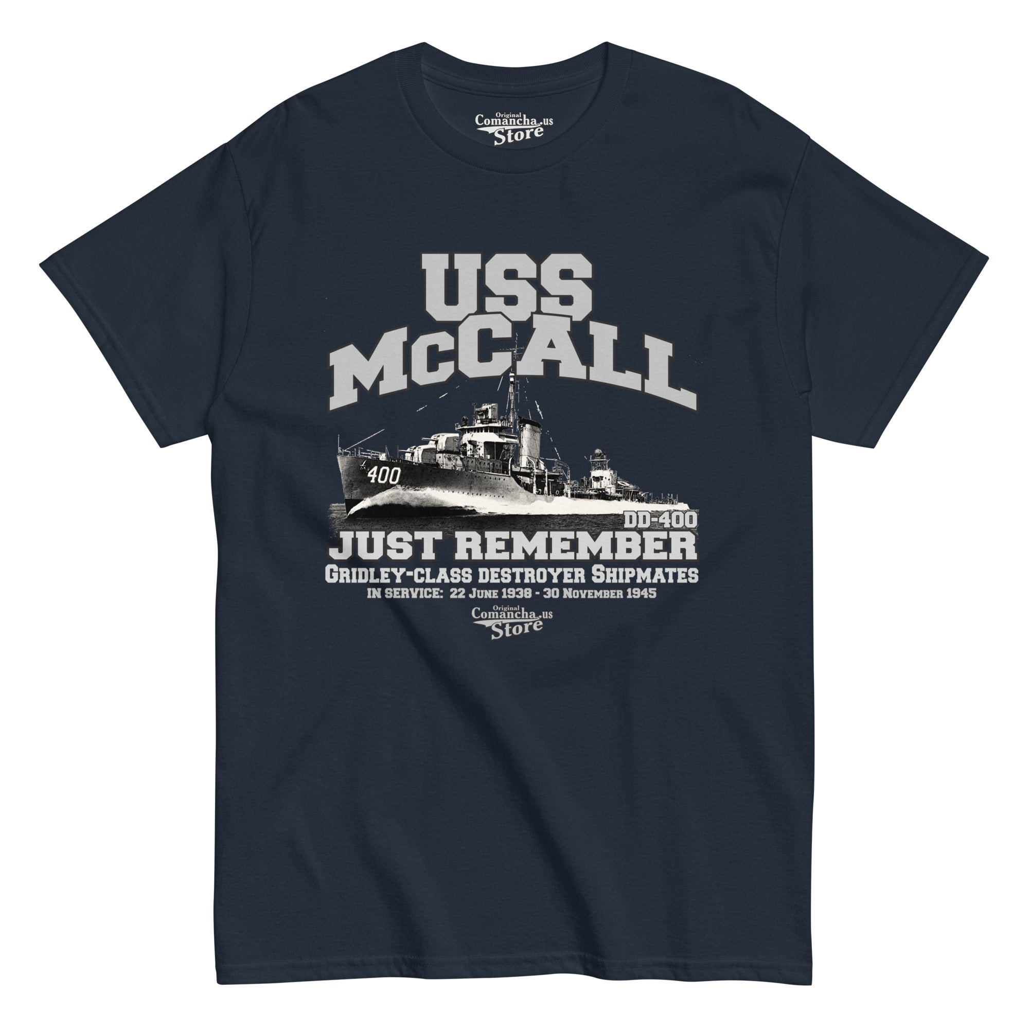 USS McCall DD-400 Shipmates T-shirt – Comancha Graphics