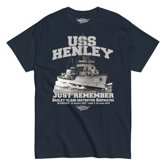 USS Henley DD-391 Destroyer T-shirt