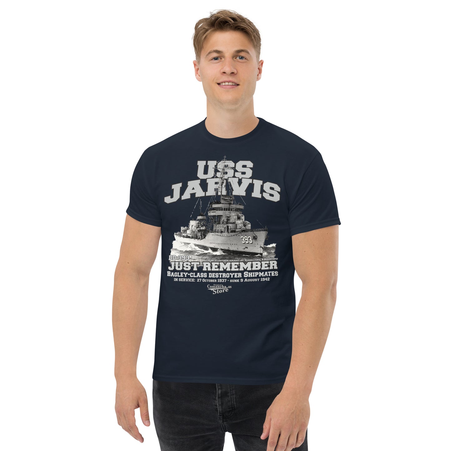 USS Jarvis DD-393 Destroyer t-shirt