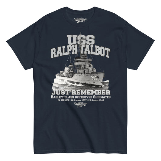 USS Ralph Talbot DD-390 Destroyer t-shirt