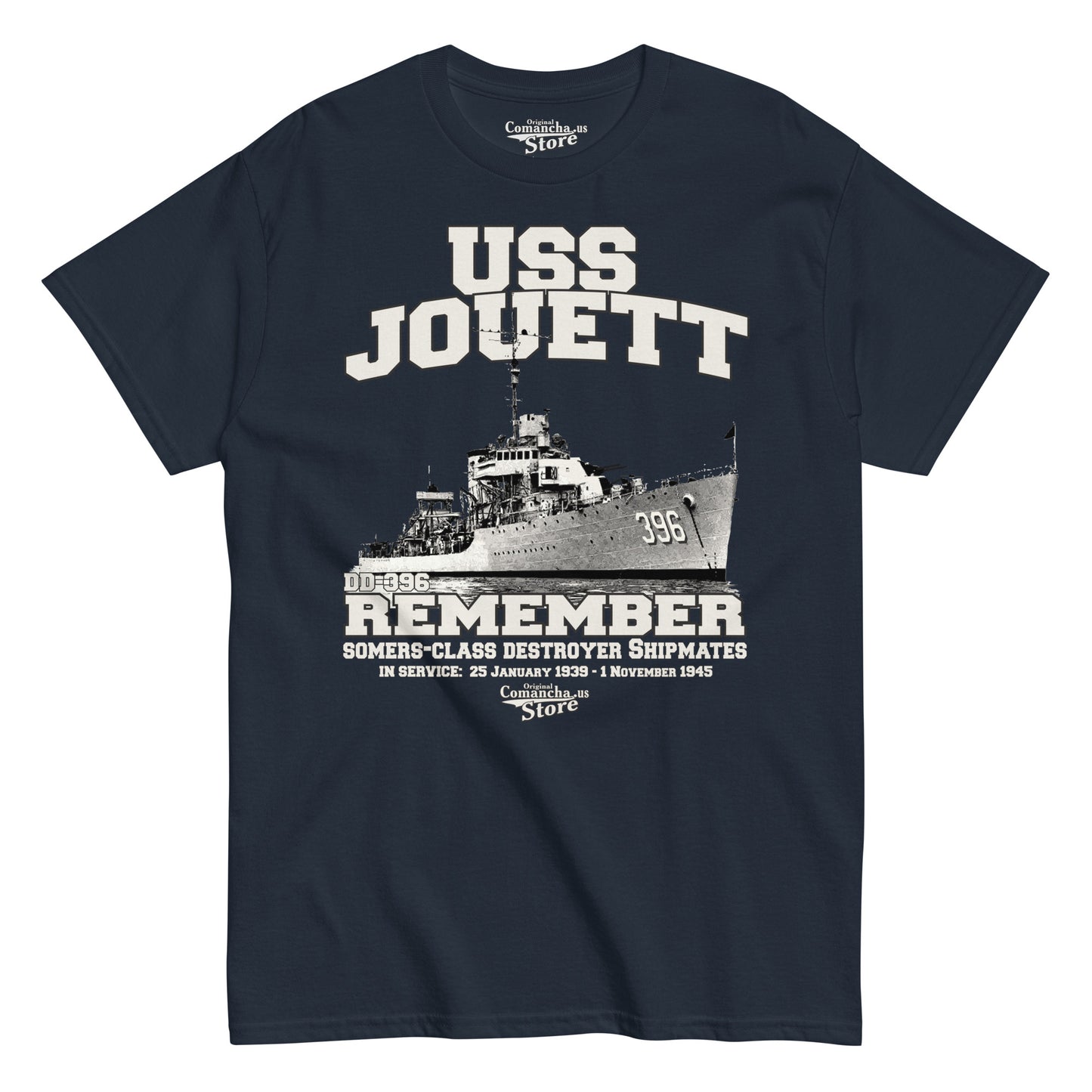 USS Jouett DD-396 destroyer t-shirt