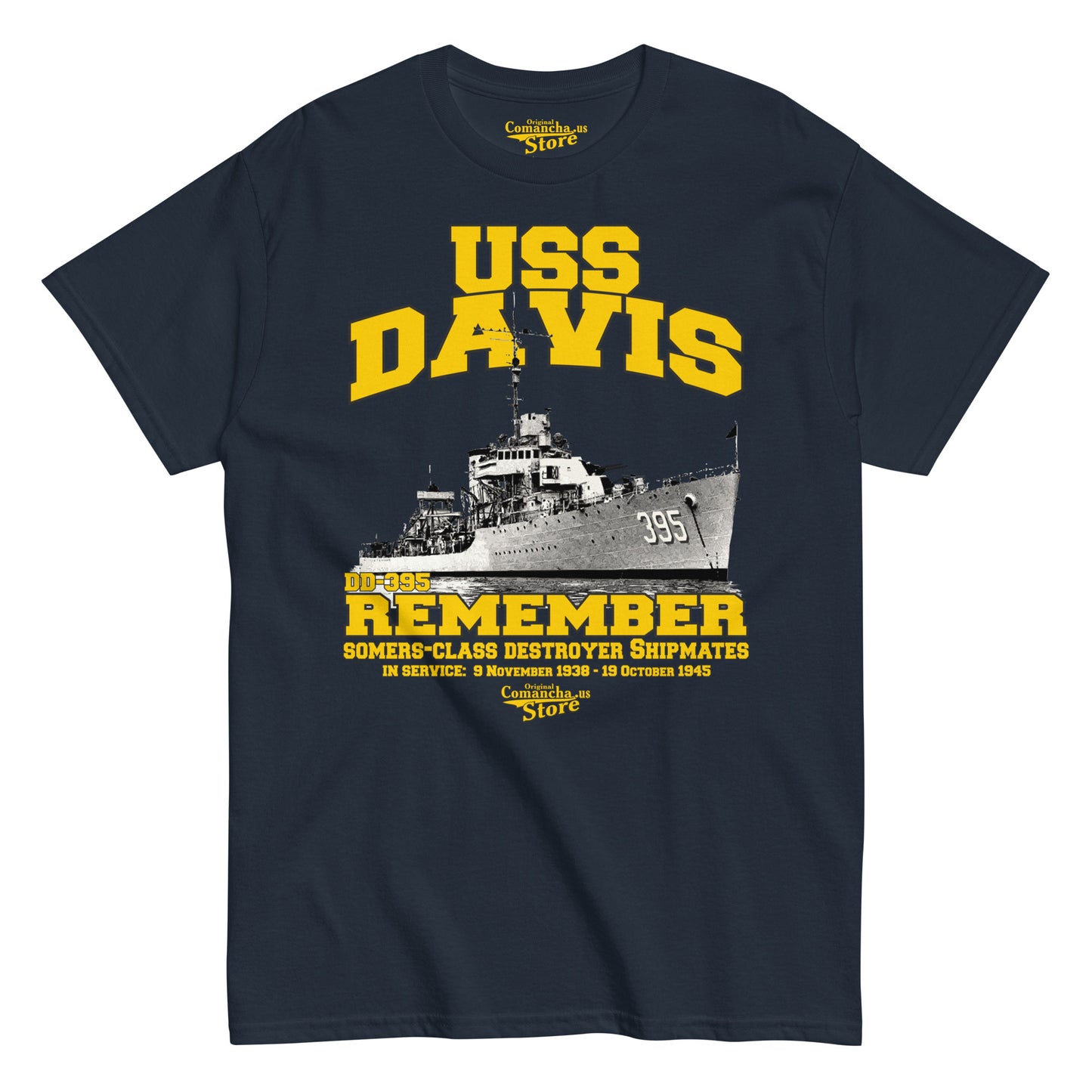 USS Davis DD-395 Destroyer tee