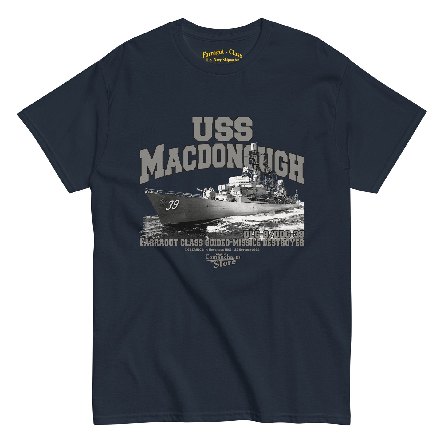 USS Macdonough DDG-39 t-shirt