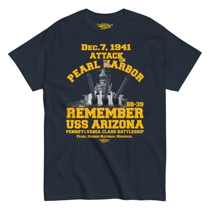 USS Arizona BB-39 Battleship T-shirt,