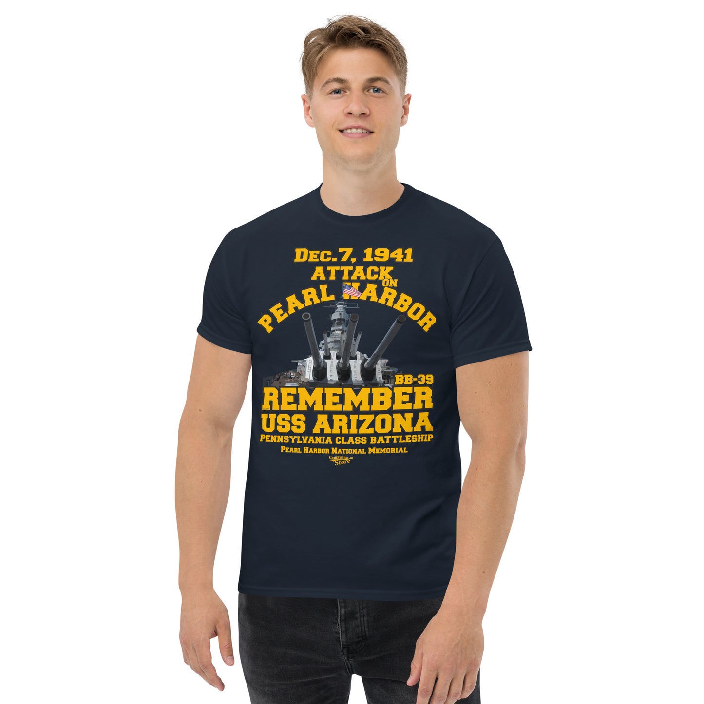 USS Arizona BB-39 Battleship T-shirt,