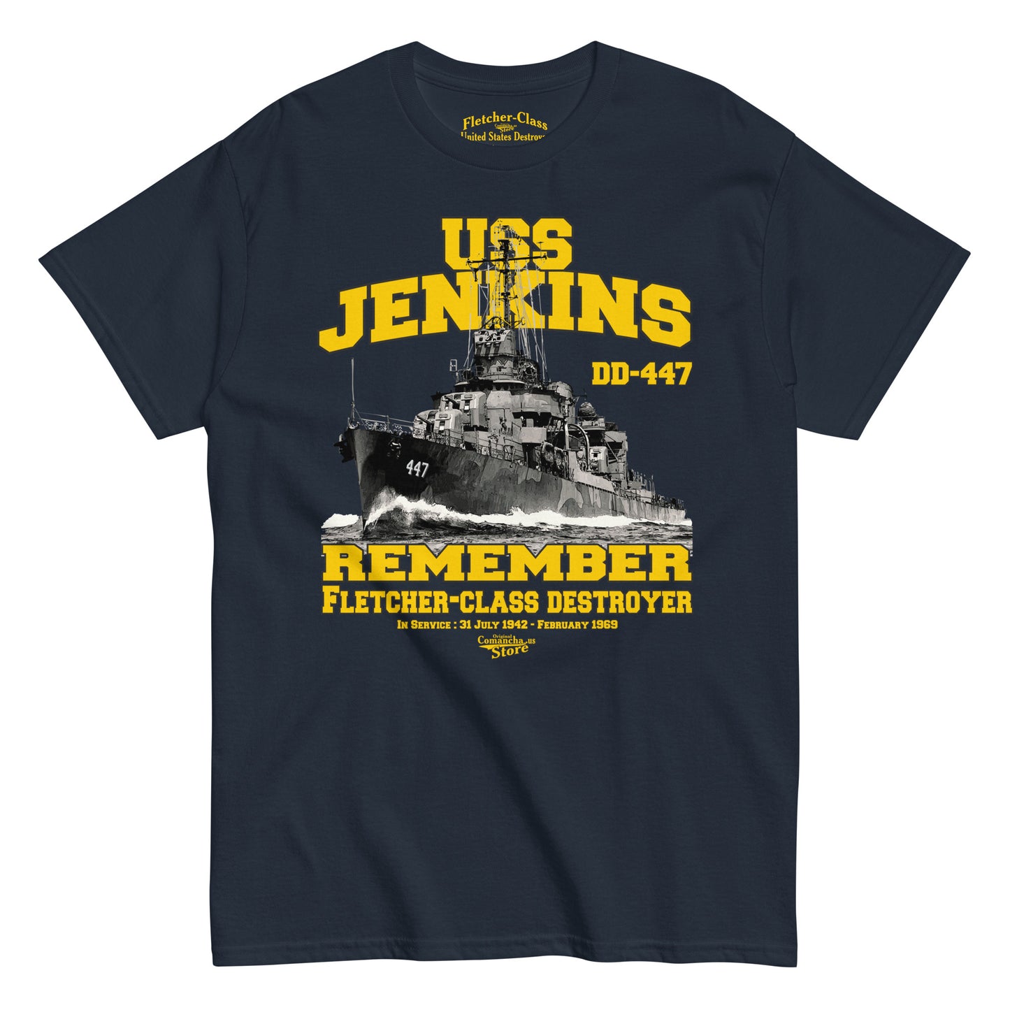 USS Jenkins DD-447 tee