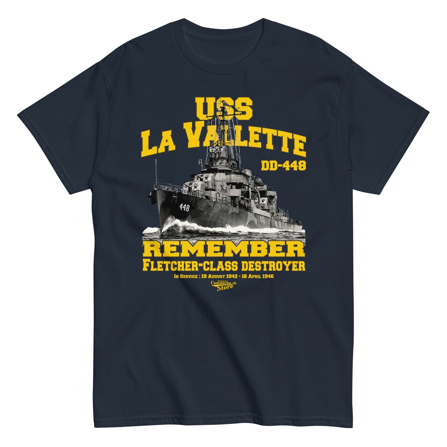 USS La Vallette DD-448 tee