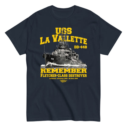 USS La Vallette DD-448 tee