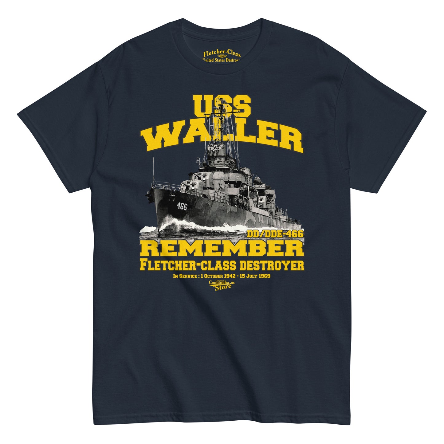 USS Waller DD/DDE-466 t-shirt