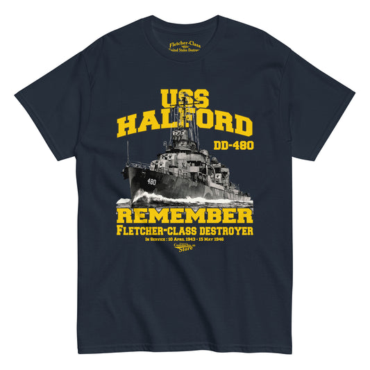 USS Halford DD-480 t-shirt