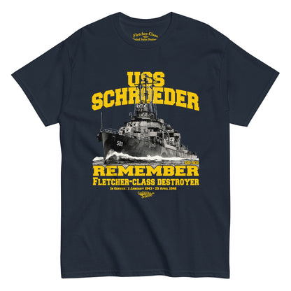 USS Schroeder DD-501 t-shirt