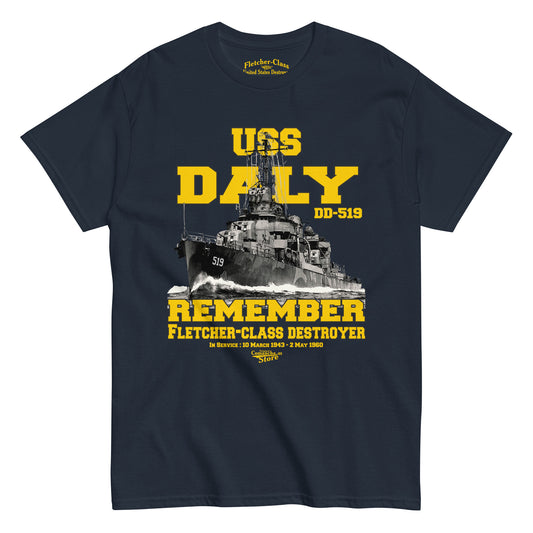 USS Daly DD-519 t-shirt