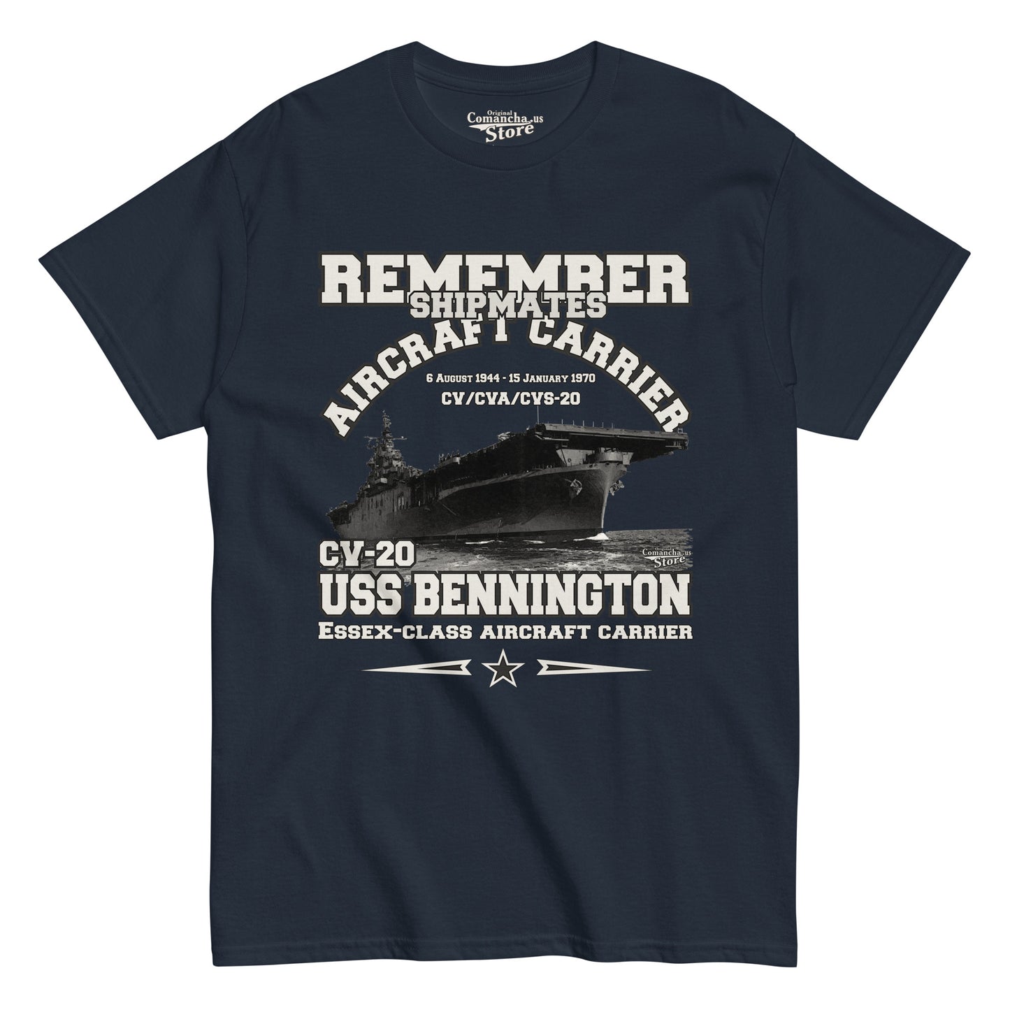 USS BENNINGTON CV-20 Shipmates T-shirt