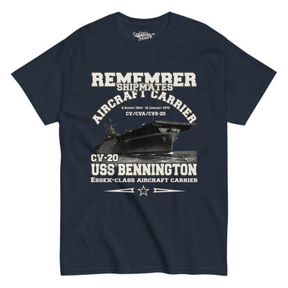 USS BENNINGTON CV-20 Shipmates T-shirt