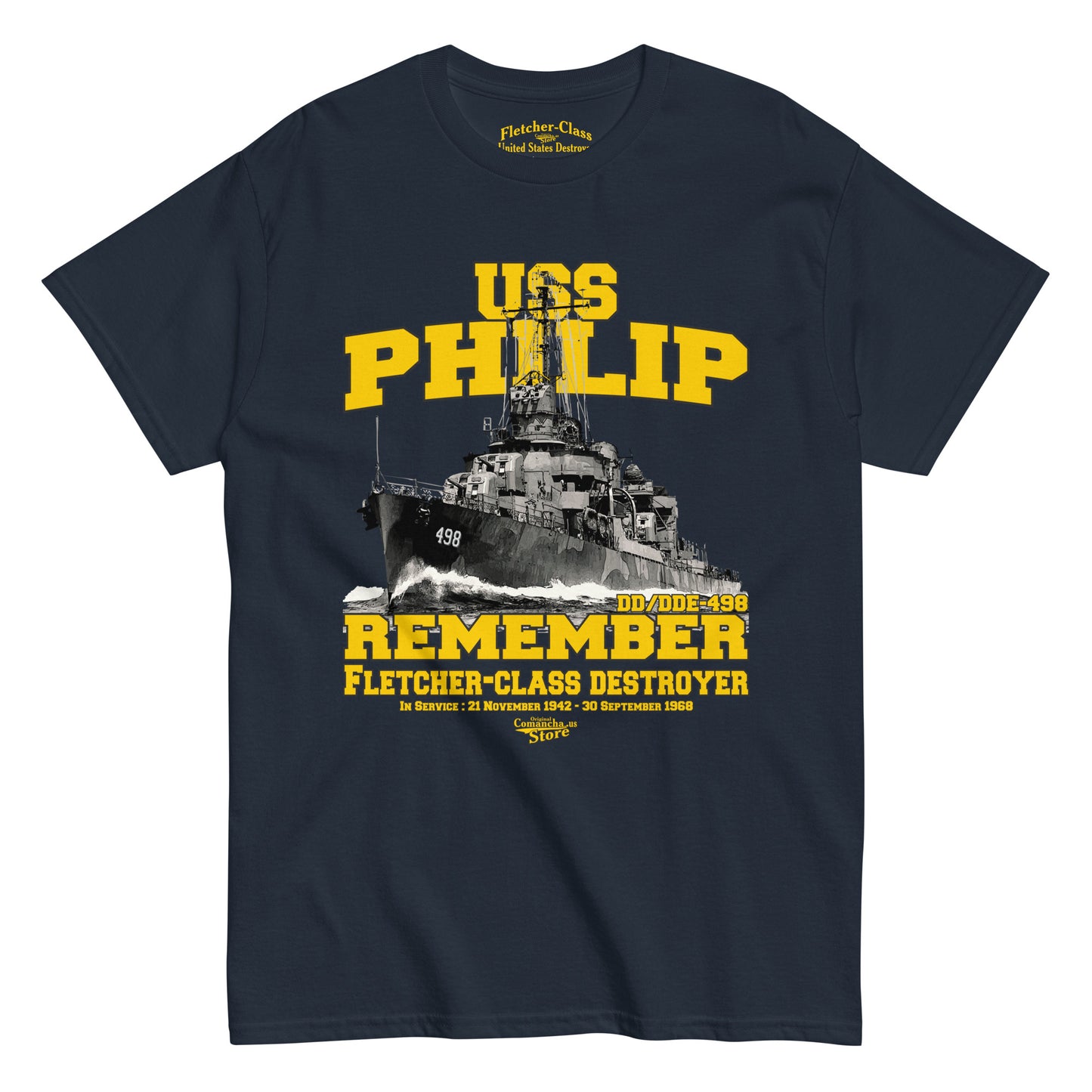 USS Philip DD/DDE-498 t-shirt