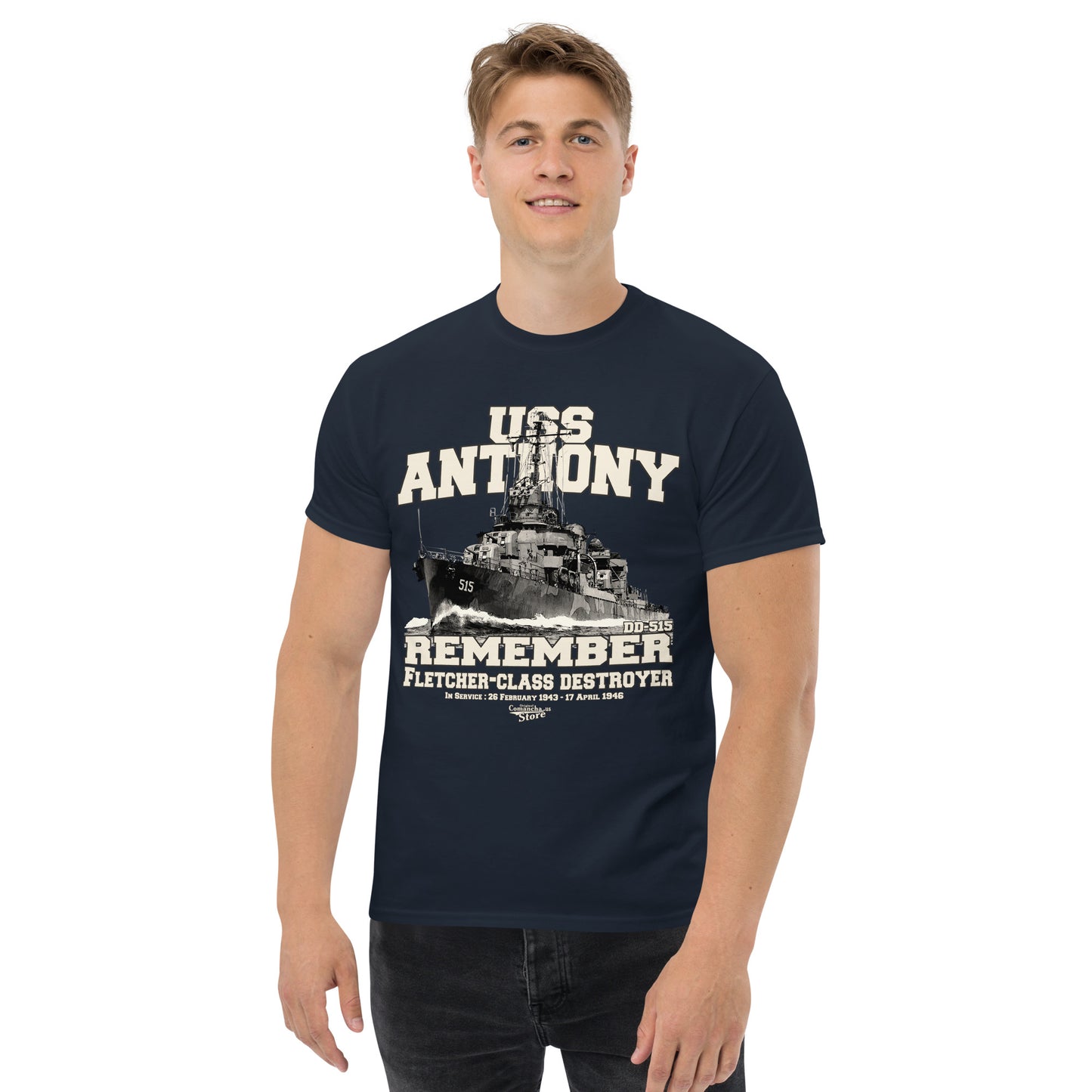 USS Anthony DD-515 t-shirt