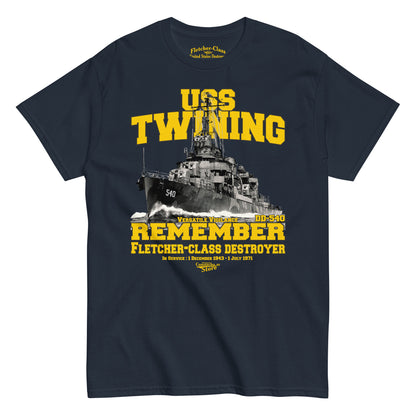 USS Twining DD-540 t-shirt