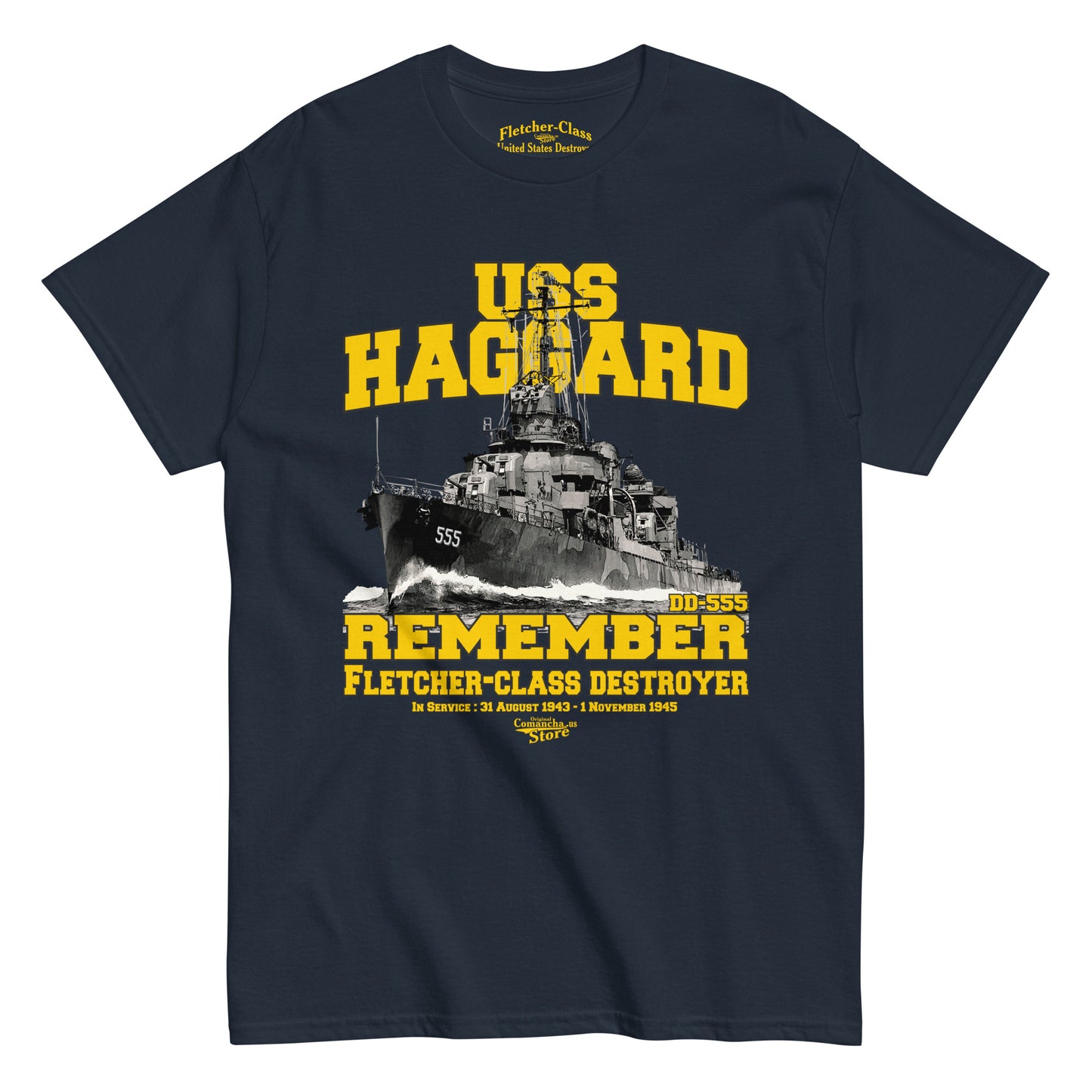 USS Haggard DD-555 t-shirt