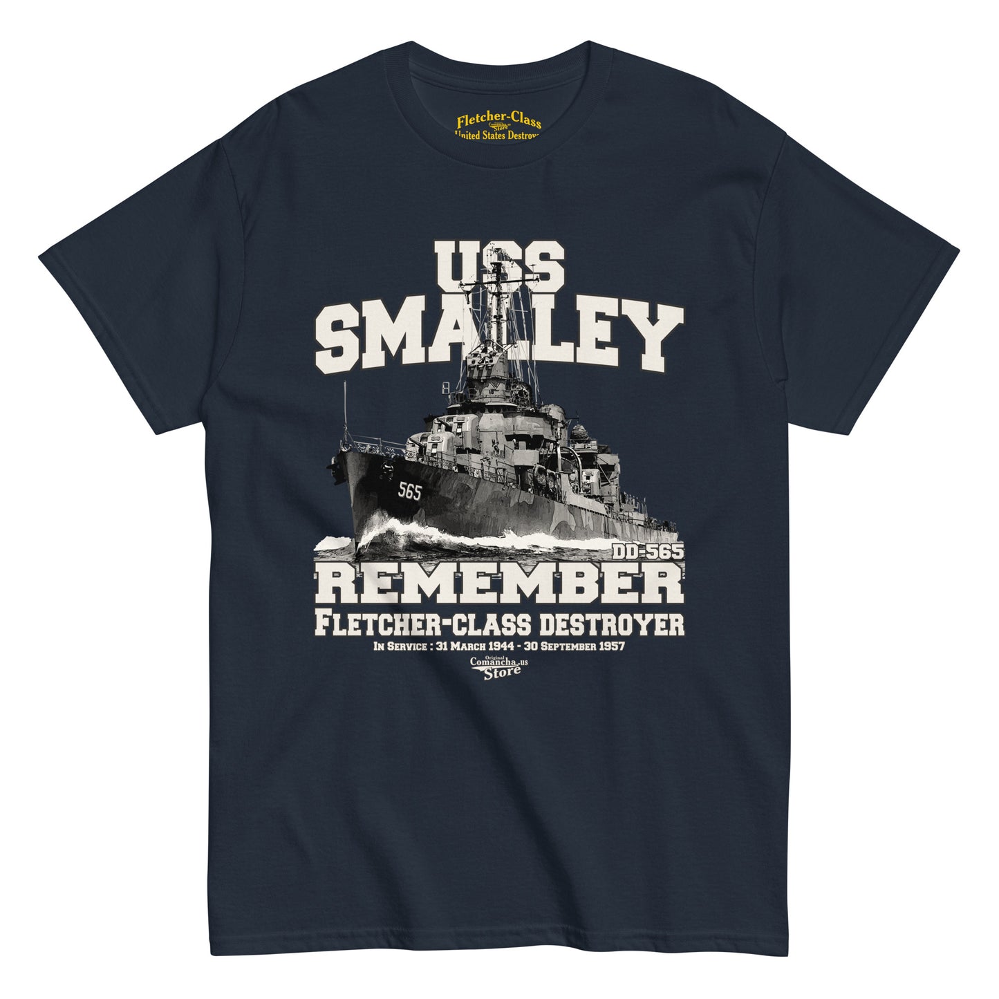 USS Smalley DD-565 destroyer t-shirt