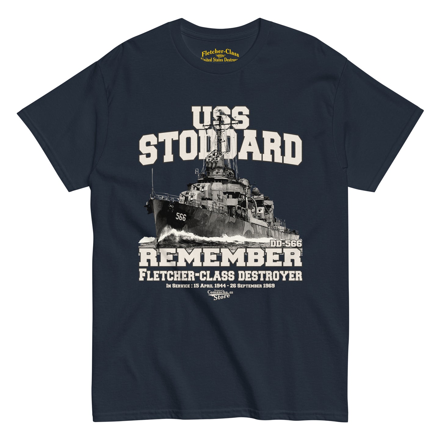 USS Stoddard DD-566 destroyer t-shirt