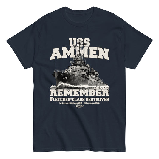 USS Ammen DD-527 Destroyer t-shirt