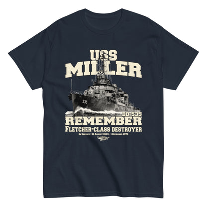 USS Miller DD-535 t-shirt