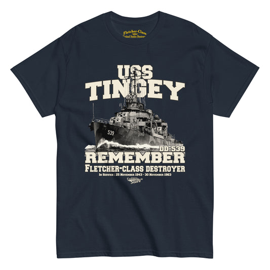 USS Tingey DD-539 destroyer t-shirt