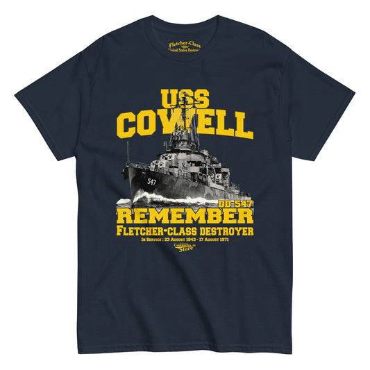 USS Cowell DD-547 destroyer t-shirt