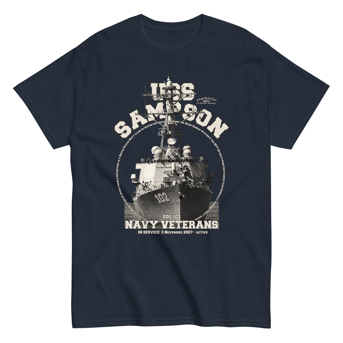 USS Sampson DDG-102 t-shirt