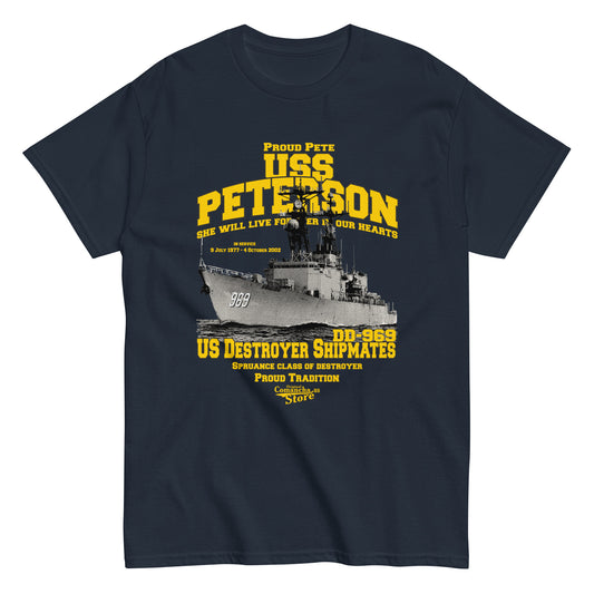 USS Peterson DD-969 t-shirt