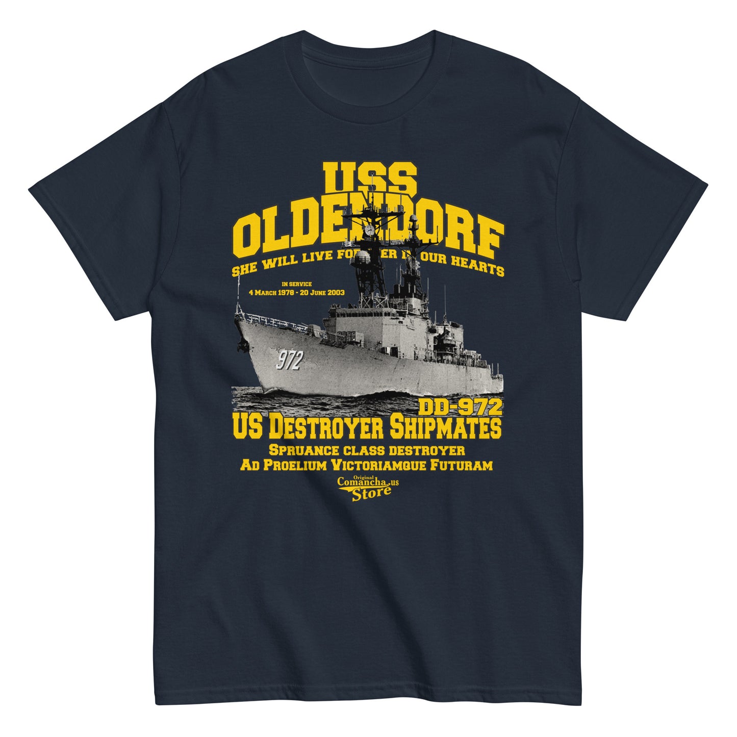 USS Oldendorf DD-972 Shipmates T-shirt