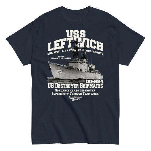 USS Leftwich DD-984 Shipmates t-shirt