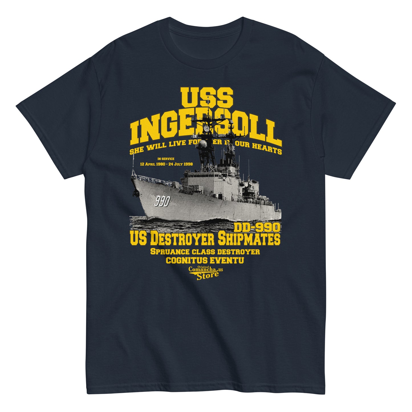 USS Ingersoll DD-990 t-shirt