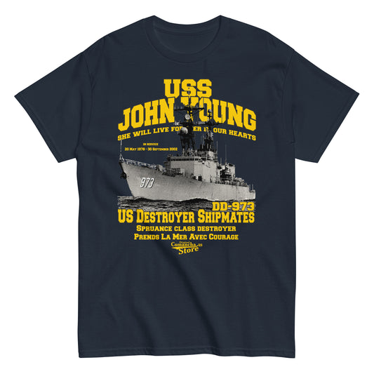 USS John Young DD-973 shipmates t-shirt