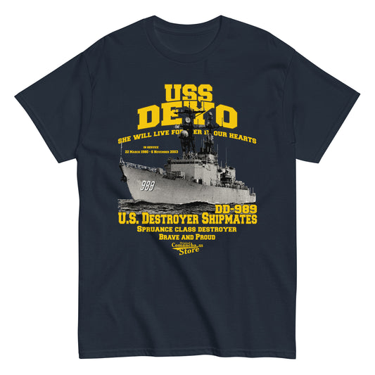 USS Deyo DD-989 t-shirt