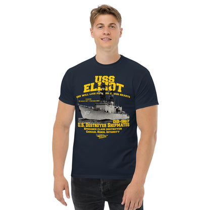 USS Elliot DD-967 Shipmates t-shirt