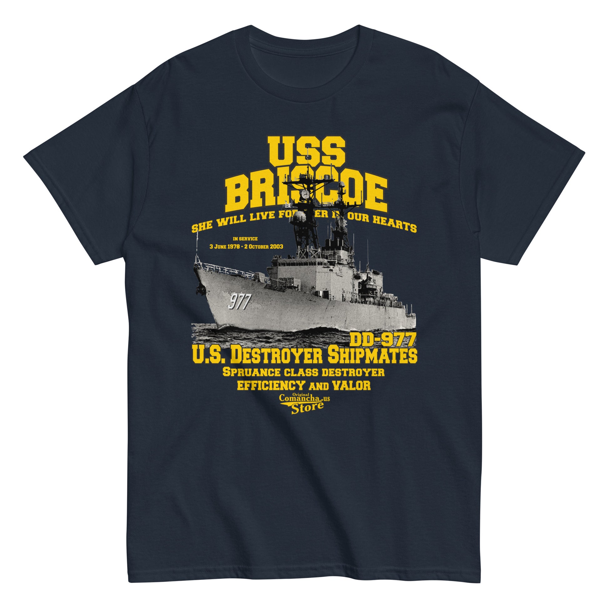 USS Briscoe DD-977 t-shirt