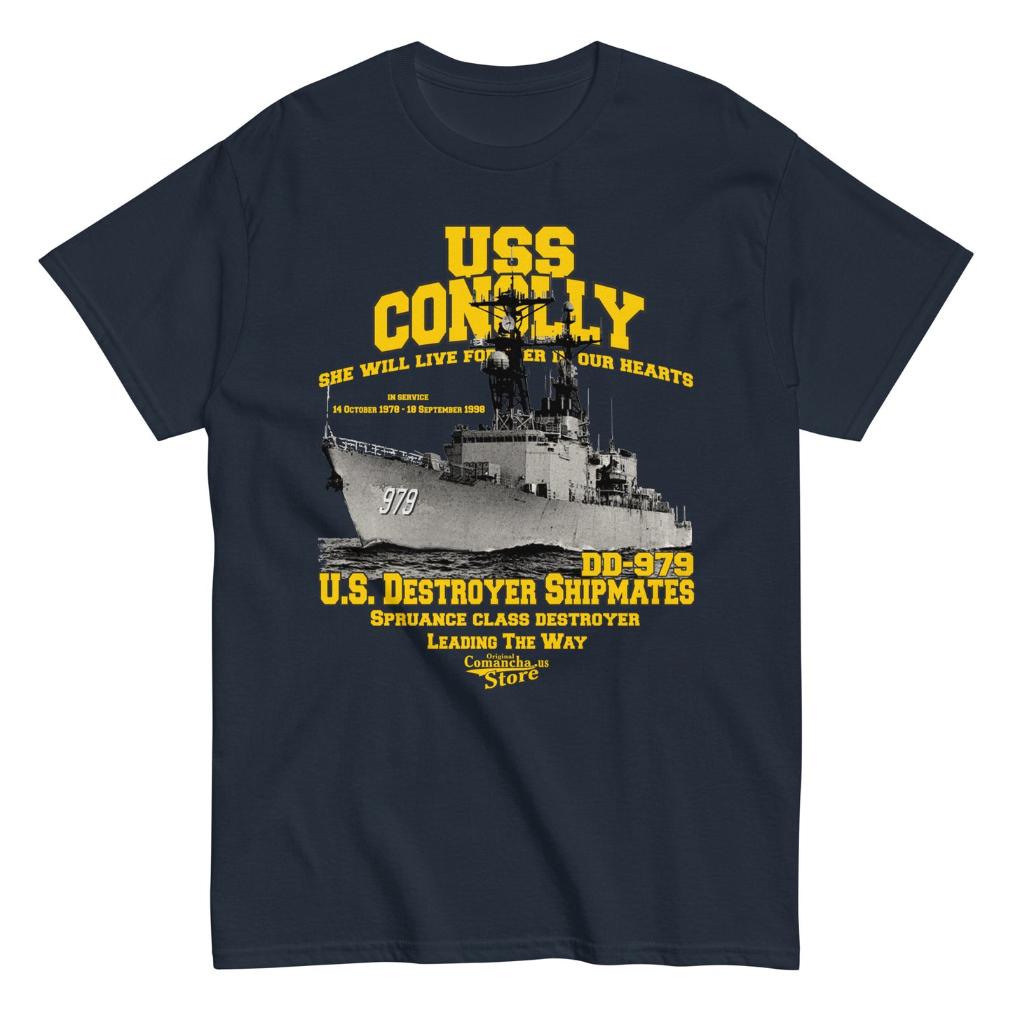 USS Conolly DD-979 Destroyer t-shirt