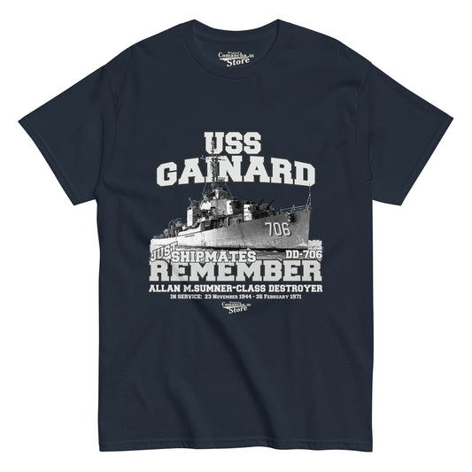 USS Gainard DD-706 destroyer t-shirt