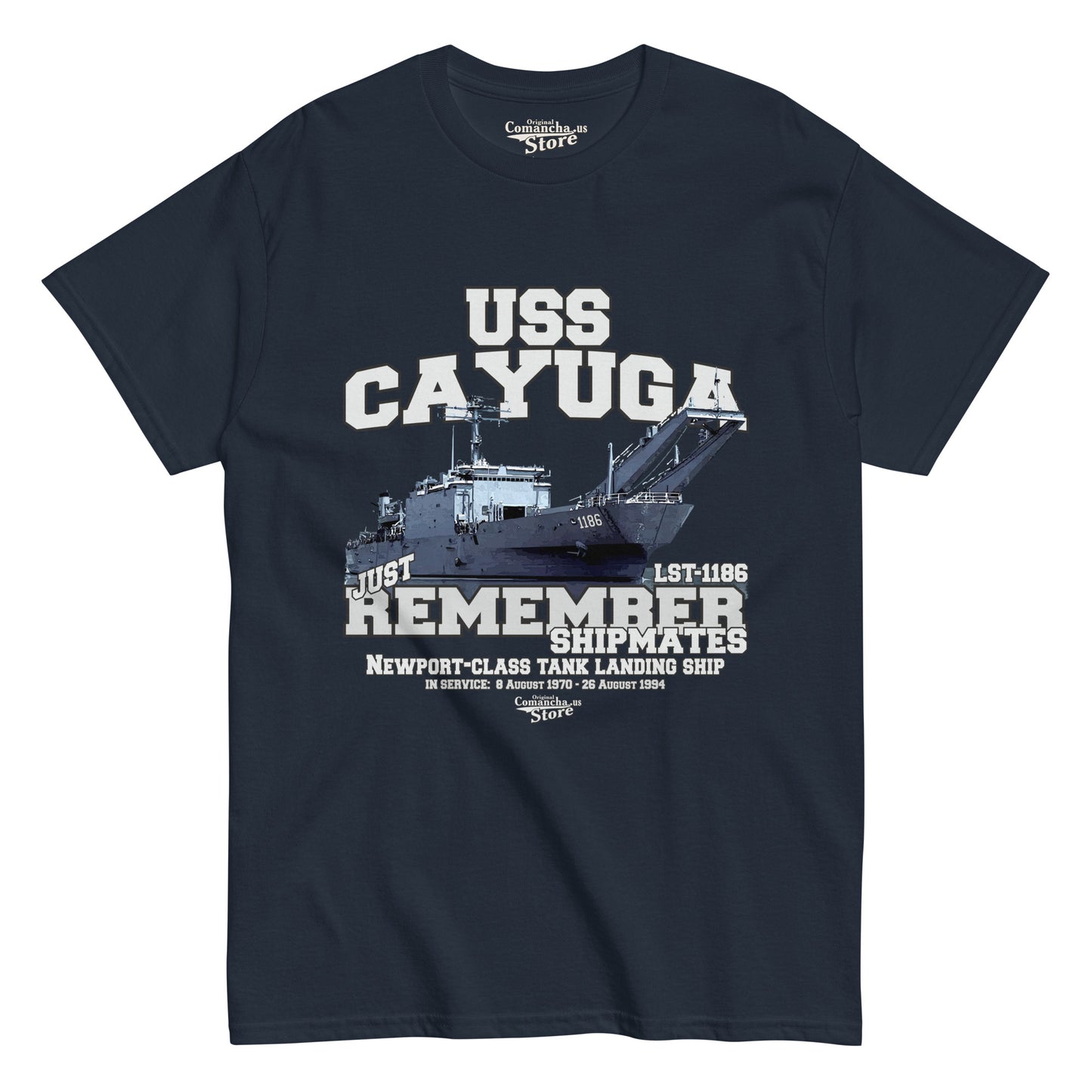 USS Cayuga LST-1186 t-shirt