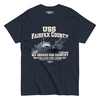 USS Fairfax County LST-1193 t-shirt